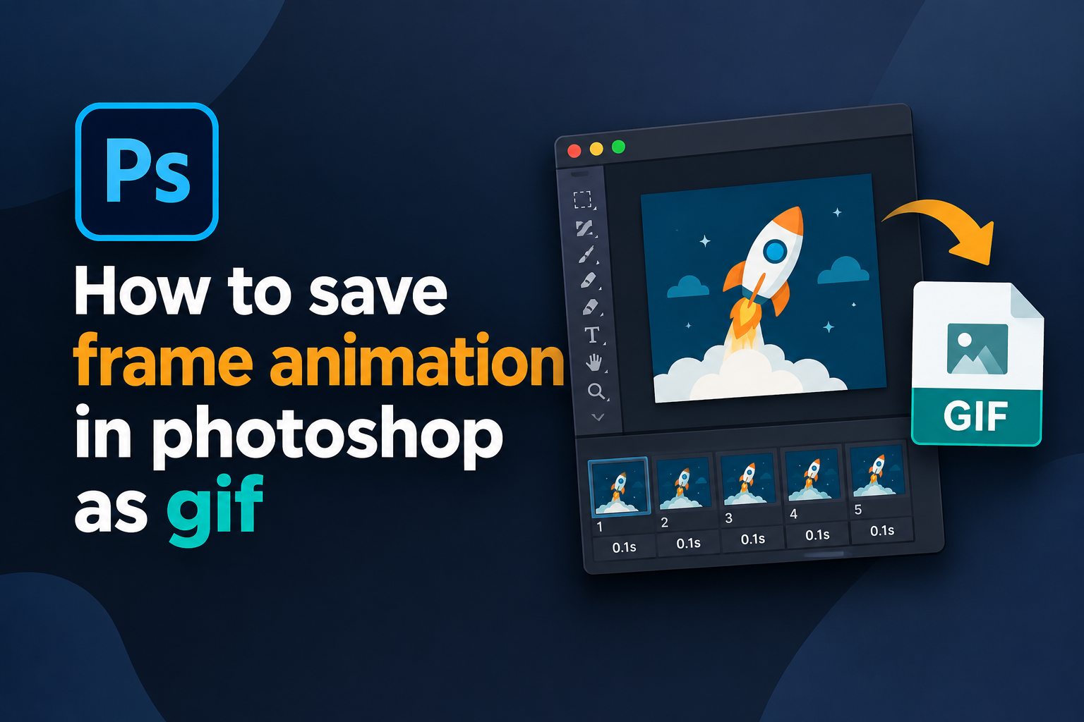 how to save frame animation in photoshop as gif